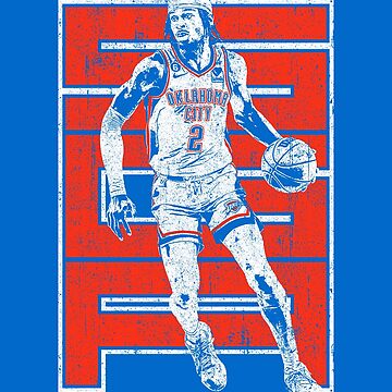 Shai Gilgeous-Alexander Jersey Art Board Print for Sale by Grades