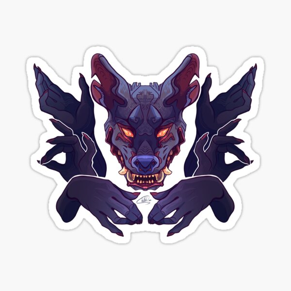 Hyena Prayer - Spooktober 2022 Sticker
