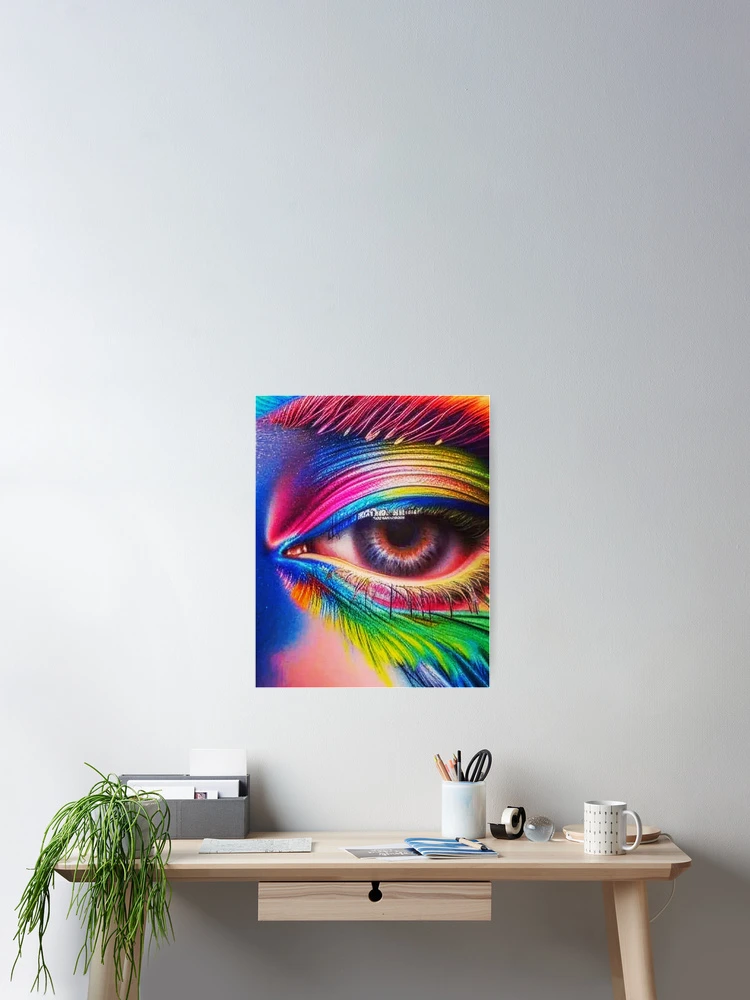 Thumbnail 2 of 3, Poster, ‘Coloureyed’ designed and sold by RiaKarma.