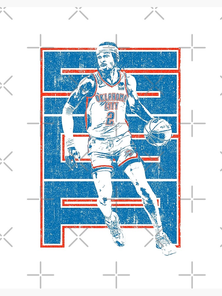 Shai Gilgeous-Alexander Jersey Art Board Print for Sale by Grades