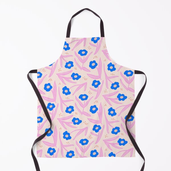 Artikelvorschau, Blaue und rosa Blumen entworfen und verkauft von colortheoryshop.