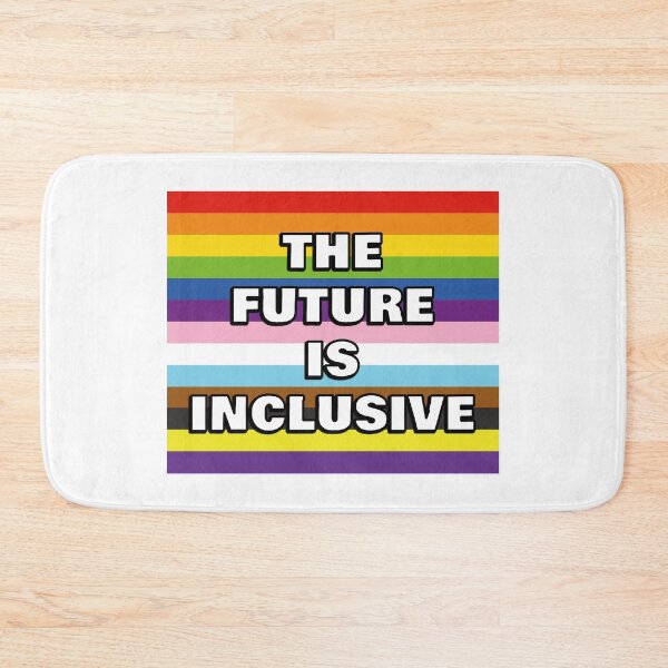 Item preview, THE FUTURE IS INCLUSIVE - PRIDE FLAG designed and sold by Inspirationmotivation.
