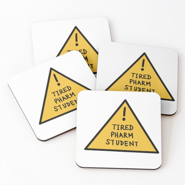 Item preview, Tired Pharmacy Student Sticker designed and sold by stutipatel.