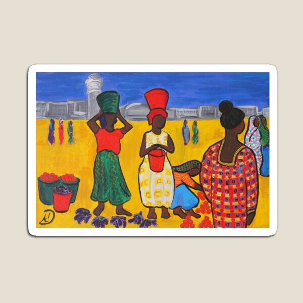 Street Market in Dar Es Salaam Magnet