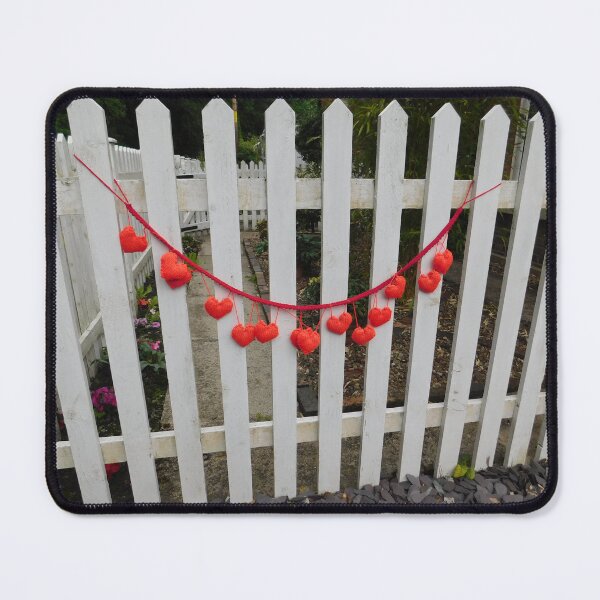 Item preview, Picket fence and love hearts designed and sold by Alipali64.