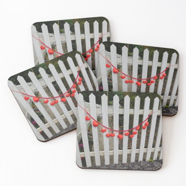 Item preview, Picket fence and love hearts designed and sold by Alipali64.