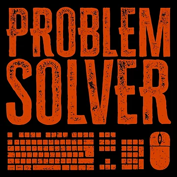 Artwork thumbnail, Problem Solver: IT Techs Programmers and Computer Science - Orange by Reconocer
