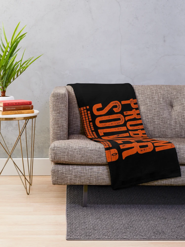 Thumbnail 2 of 6, Throw Blanket, Problem Solver: IT Techs Programmers and Computer Science - Orange designed and sold by Reconocer.