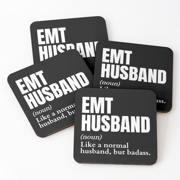 Item preview, Funny Badass EMT Husband Definition designed and sold by EndlessFreedom.