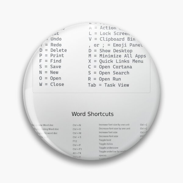 Item preview, Windows & Word Shortcuts designed and sold by VirusMinus.