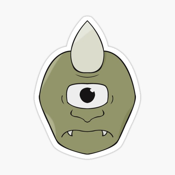 “Cyclops face” Sticker for Sale by MaxFilms | Redbubble