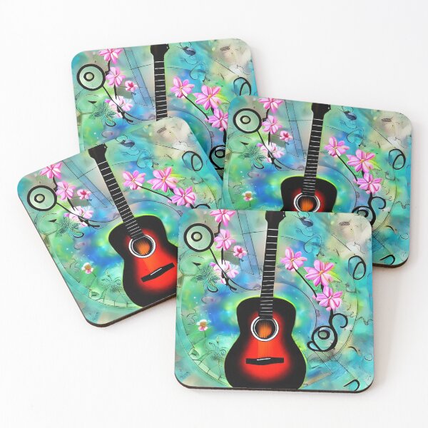 Item preview, Nature Guitar with Flower designed and sold by gramizzia.