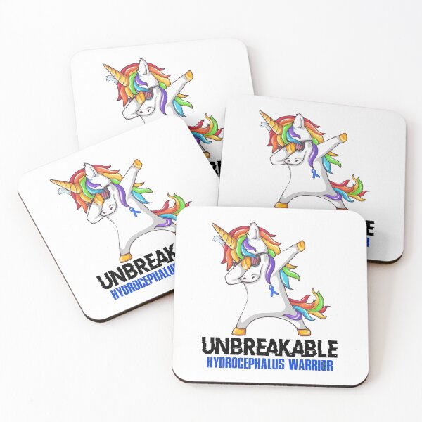 Item preview, Hydrocephalus Awareness - Unicorn Hydrocephalus Warrior Ribbon UNBREAKABLE designed and sold by Fernandezf.