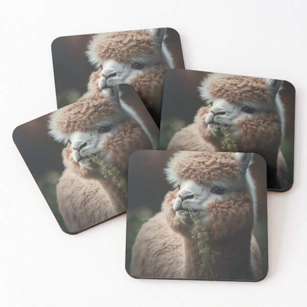 Item preview, Cute Alpaca Eating Grass designed and sold by Myriam Iart.