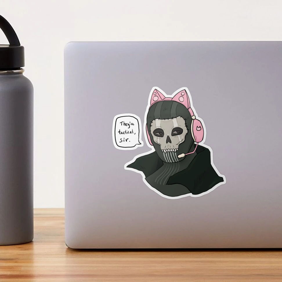 Tactical Ghost Sticker for Sale by spaceofbones