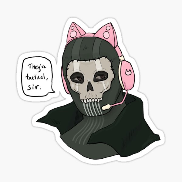 Tactical Ghost Sticker for Sale by spaceofbones