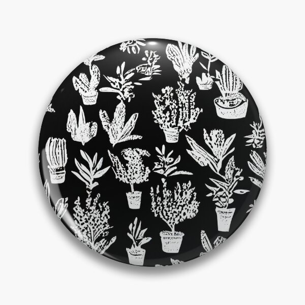 Aperçu de l'œuvre Imprimé plante d'intérieur noir et blanc inversé créée et vendue par emsubzero.