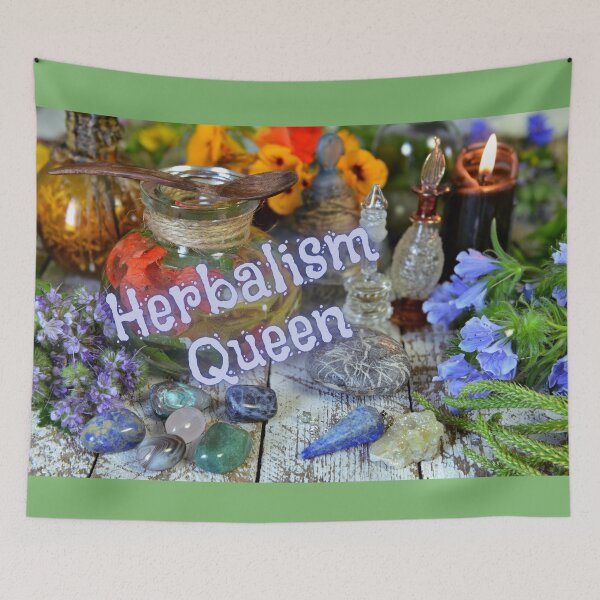 Item preview, Herbalism Queen designed and sold by Edenglow Prints & Peculiars.