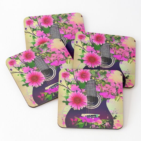 Item preview, Nature Guitar with Flower designed and sold by gramizzia.