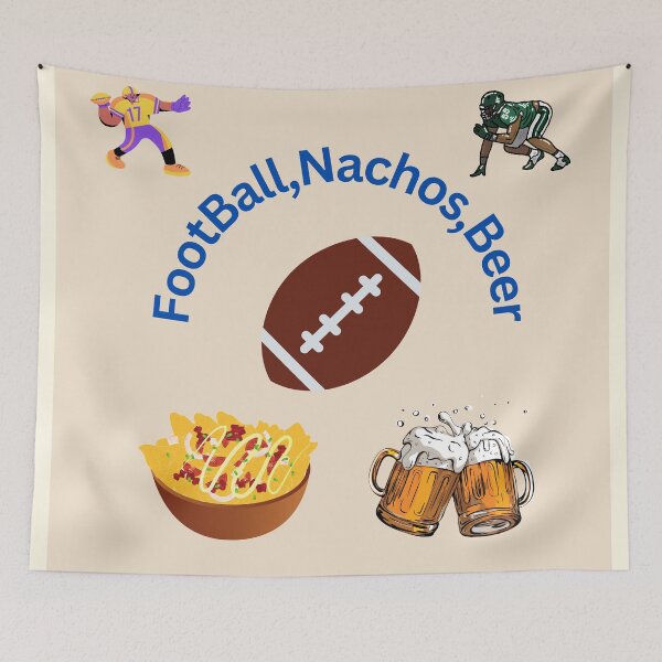 Item preview, football, Nachos, Beet designed and sold by LGMmugsdesign.