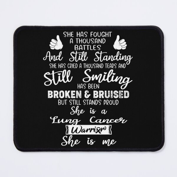 Item preview, Lung Cancer Warrior SHE IS ME - Support Lung Cancer Fighter Gifts designed and sold by Berriosly.