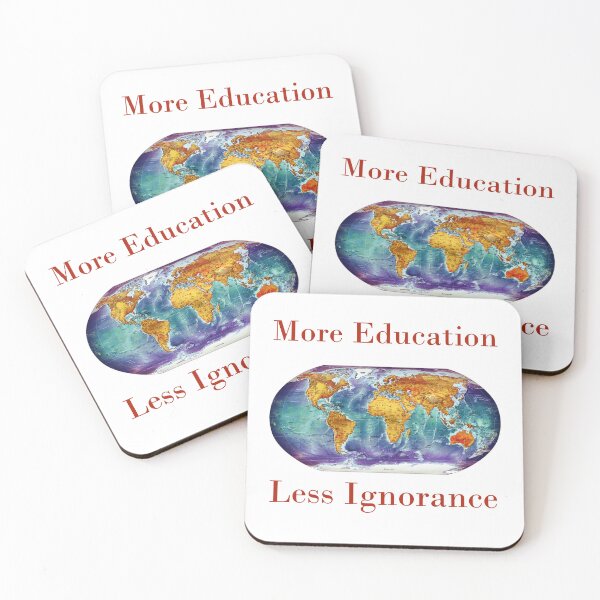 Item preview, More Education Less Ignorance  designed and sold by CrankyOldDude.
