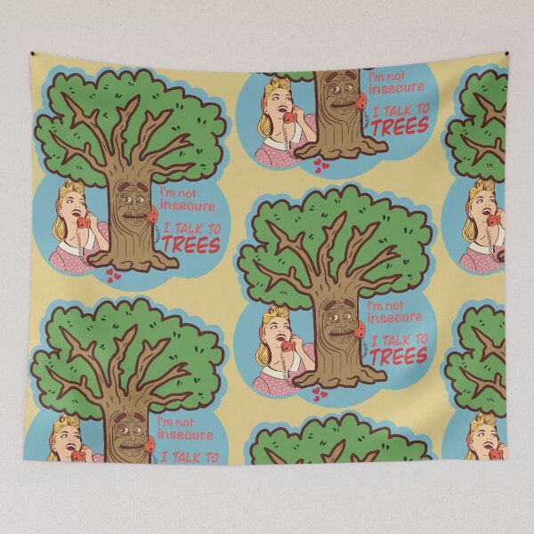 Item preview, I'm not insecure, I talk to trees! - With Text designed and sold by gaslight-n.