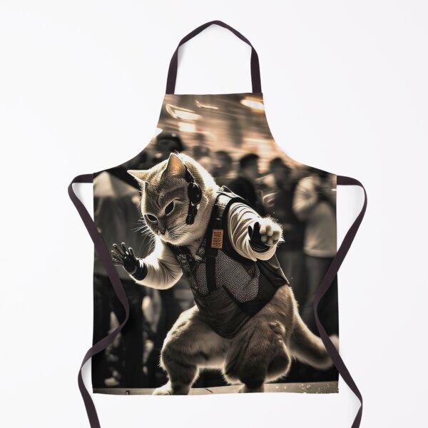 Item preview, Low saturation photo of a cat dancing at the coolest party ever designed and sold by RK - Shop.