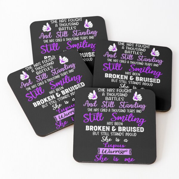 Item preview, Lupus Warrior SHE IS ME - Support Lupus Fighter Gifts designed and sold by Berriosly.