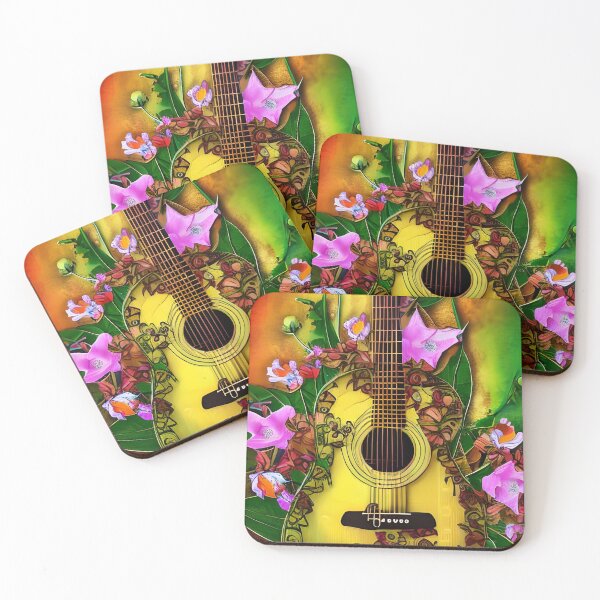 Item preview, Nature Guitar with Flower designed and sold by gramizzia.