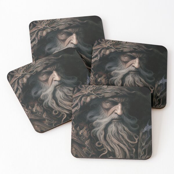 Item preview, Wise wizard wearing a magical robe illustration designed and sold by RK - Shop.