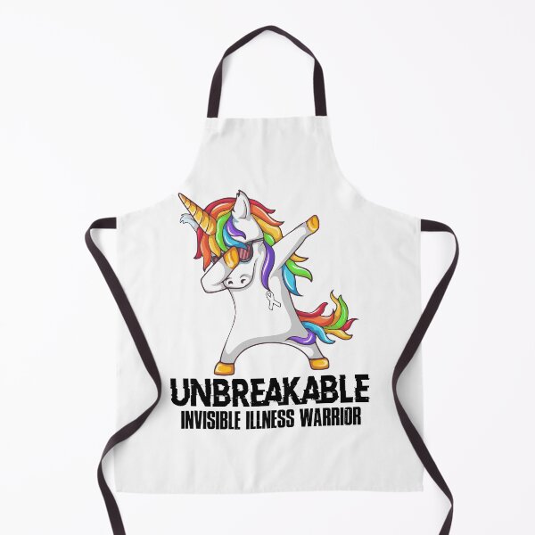 Item preview, Invisible Illness Awareness - Unicorn Invisible Illness Warrior Ribbon UNBREAKABLE designed and sold by Fernandezf.