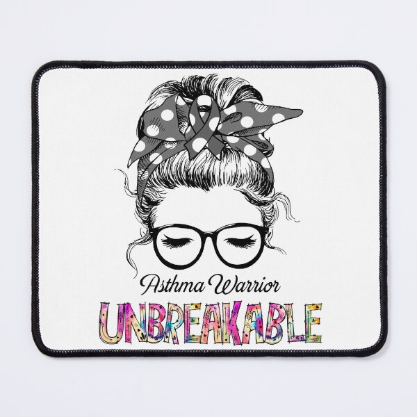 Item preview, Asthma Warrior - UNBREAKABLE - Asthma Ribbon designed and sold by Tifrop.