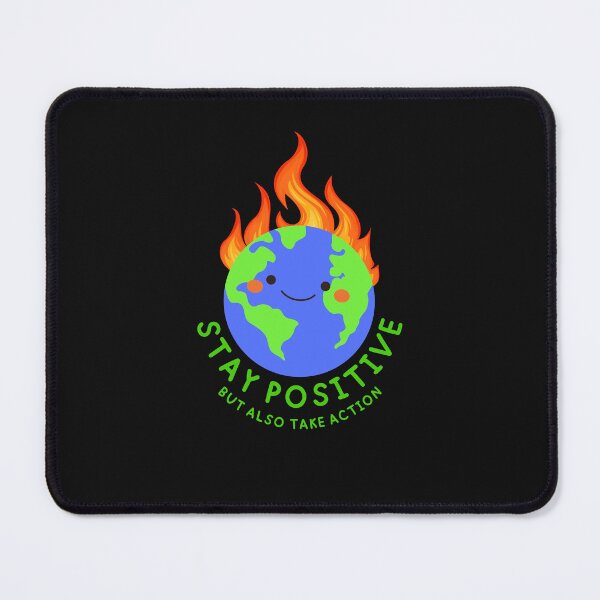 Item preview, Stay Positive Shirt Planet Earth Pollution Greta Climate Change Shirt SOS Help Climate Strike Shirt Nature Future Natural Environment Cute Funny Gift Idea designed and sold by EpsilonEridani.