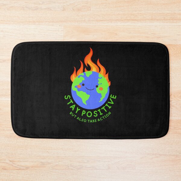 Item preview, Stay Positive Shirt Planet Earth Pollution Greta Climate Change Shirt SOS Help Climate Strike Shirt Nature Future Natural Environment Cute Funny Gift Idea designed and sold by EpsilonEridani.