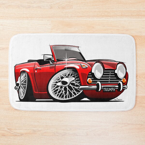 Item preview, Triumph TR4 / TR5 caricature red designed and sold by car2oonz.