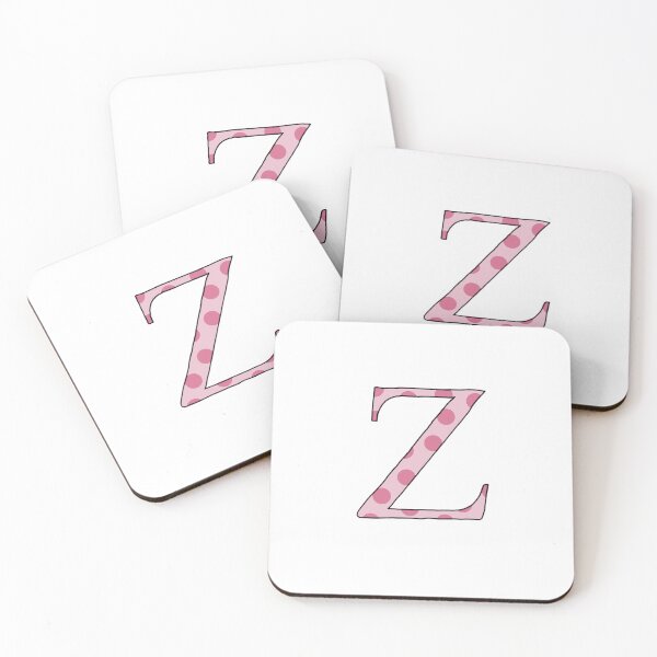 Artikelvorschau, Rosa Tupfen - Buchstabe Z, griechischer Zeta-Buchstabe entworfen und verkauft von 618LexaR.
