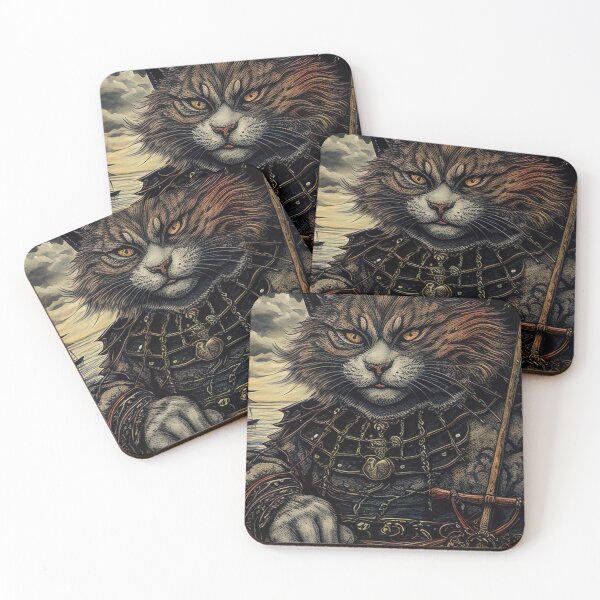 Item preview, Portrait of the king of the pirate cats illustration designed and sold by RK - Shop.