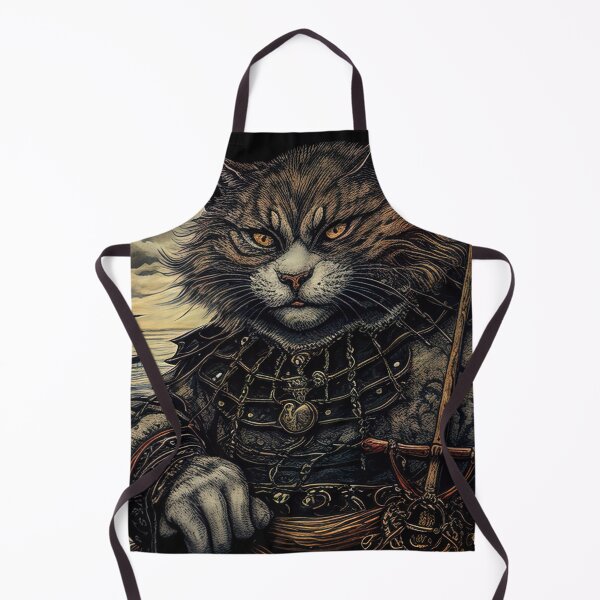 Item preview, Portrait of the king of the pirate cats illustration designed and sold by RK - Shop.