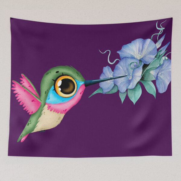 Item preview, Humming Bird and Morning Glory designed and sold by GypsyGarou.