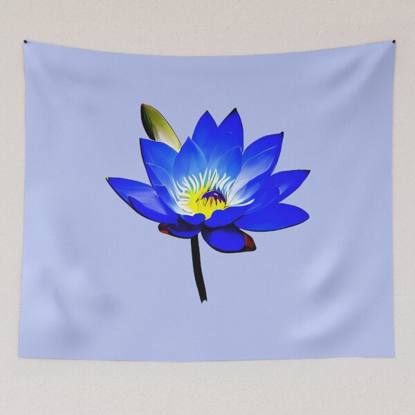 Item preview, Blue lotus flower artwork designed and sold by gramizzia.
