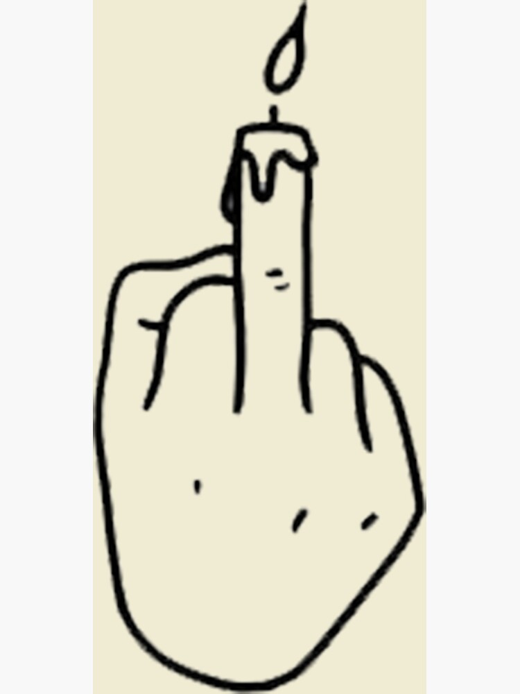 Middle Finger Candle