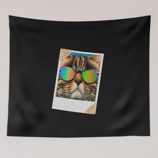 Item preview, Cool Rainbow Glasses Cat Funny Happy Witty Joke Sarcastic Spiritual Animal Birthday Gift designed and sold by EpsilonEridani.