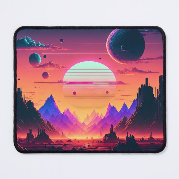 Item preview, Exploring the Synthwave Landscape of a Distant World designed and sold by Mullet Monkey.