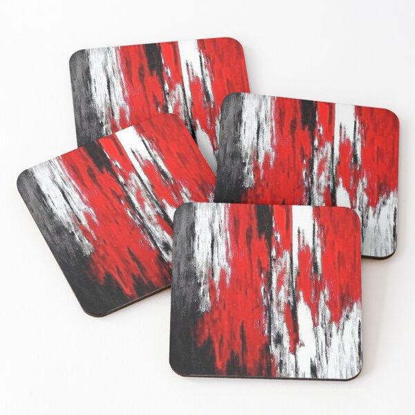 Item preview, Red Black Melt-Abstract Art designed and sold by LollyGaggerz.