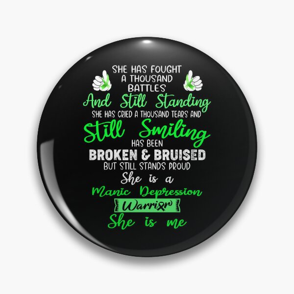 Item preview, Manic Depression Warrior SHE IS ME - Support Manic Depression Fighter Gifts designed and sold by Berriosly.