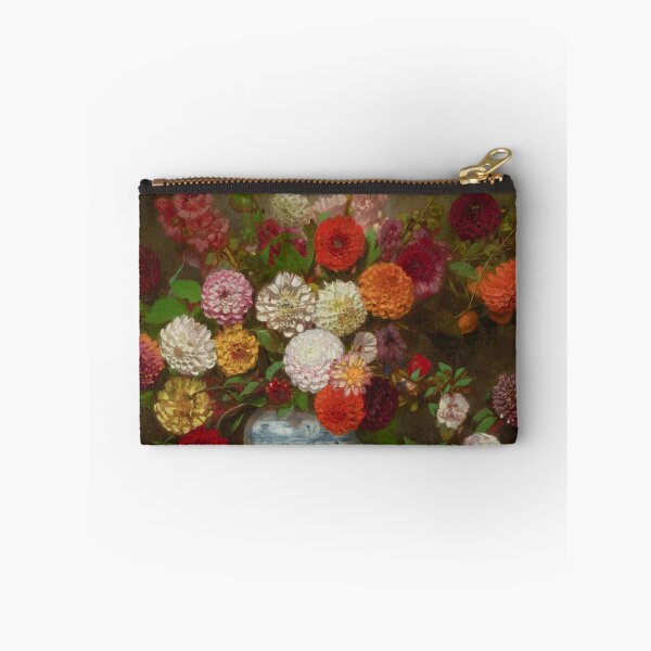 Item preview, Still Life with Dahlias and Zinnias by  Eugène Delacroix, 1835 designed and sold by Vintage Wall Art.