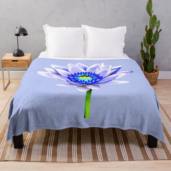 Item preview, Blue lotus flower artwork designed and sold by gramizzia.