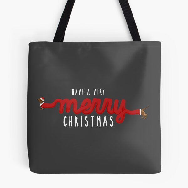 Item preview, merry christmas dachshund designed and sold by undergrass.