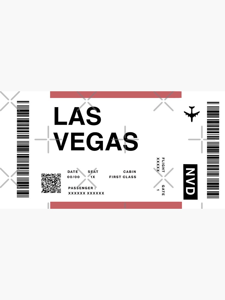 las-vegas-plane-ticket-sticker-by-famousstickers-redbubble for Free Printable Las Vegas Boarding Pass Las Vegas plane ticket